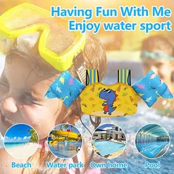 Chriffer Kids Swim Vest Life Jacket for Ages 2-7 Years