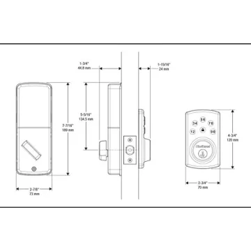 Kwikset Powerbolt 907 Keyless Entry Deadbolt with SmartKey Security