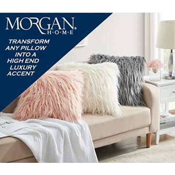 Decorative Throw Pillow Cushion Cover for Sofa, Couch or Bed – 18x18 Inches, 1PC – Many Styles Available Including Embroidered, Fur, Stripe, Medallion, Floral, Geometric & More (Gold (Velvet))