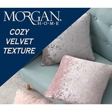 Decorative Throw Pillow Cushion Cover for Sofa, Couch or Bed – 18x18 Inches, 1PC – Many Styles Available Including Embroidered, Fur, Stripe, Medallion, Floral, Geometric & More (Gold (Velvet))