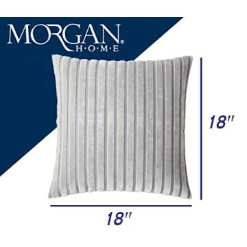 Decorative Throw Pillow Cushion Cover for Sofa, Couch or Bed – 18x18 Inches, 1PC – Many Styles Available Including Embroidered, Fur, Stripe, Medallion, Floral, Geometric & More (Gold (Velvet))