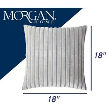 Decorative Throw Pillow Cushion Cover for Sofa, Couch or Bed – 18x18 Inches, 1PC – Many Styles Available Including Embroidered, Fur, Stripe, Medallion, Floral, Geometric & More (Gold (Velvet))