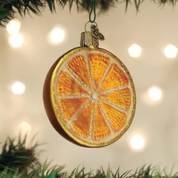 Old World Christmas Orange Glass Blown Ornament