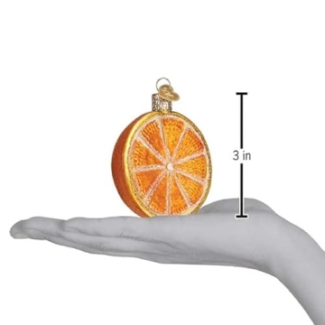 Old World Christmas Orange Glass Blown Ornament