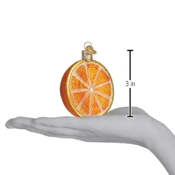 Old World Christmas Orange Glass Blown Ornament