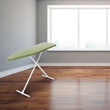 HOMZ T-Leg Adjustable Ironing Board for Effortless Ironing