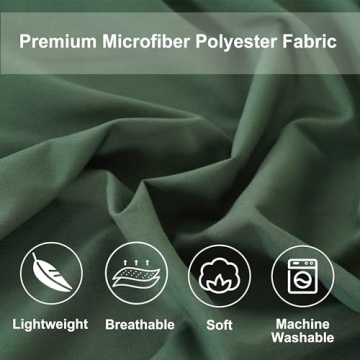 Luxury Queen Comforter Set Sage Green All Season Bedding