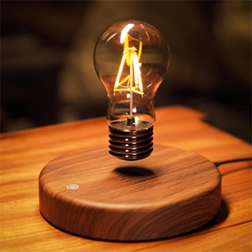 HCNT Levitating Bulb Lamp - Magnetic Floating LED Light for Home & Office Decor