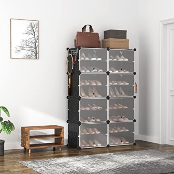 ROJASOP 8-Tier Shoe Rack Organizer for 32 Pairs