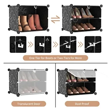 ROJASOP 8-Tier Shoe Rack Organizer for 32 Pairs