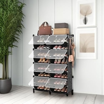 ROJASOP 8-Tier Shoe Rack Organizer for 32 Pairs