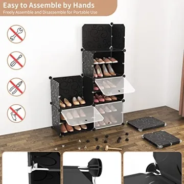 ROJASOP 8-Tier Shoe Rack Organizer for 32 Pairs