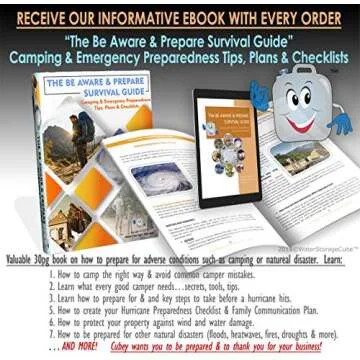 WaterStorageCube Premium Collapsible Water Container Bag, BPA Free Food Grade Clear Plastic Storage Jug for Camping Hiking Backpack Emergency, No-Leak Freezable Foldable Water Bottle