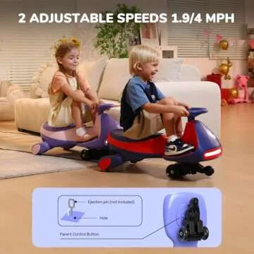 FanttikRide 12V N7 Pro Wiggle Car for Kids' Fun