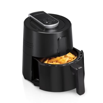 Hamilton Beach Air Fryer Oven 3.7 Quarts, Digital with 6 Presets, Easy to Clean Nonstick Basket, Bla...