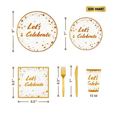 Cheerin Disposable Dinnerware Set for Any Celebration