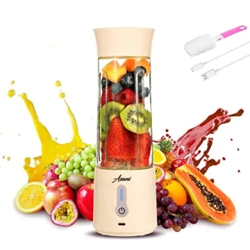 Asani Portable Blender for Shakes and Smoothies, USB Rechargeable Personal Blender, Mini Blender wit...
