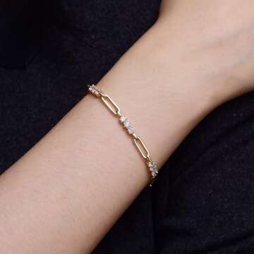 Shinelab Paperclip Bracelet for Women - Stylish Gift Idea