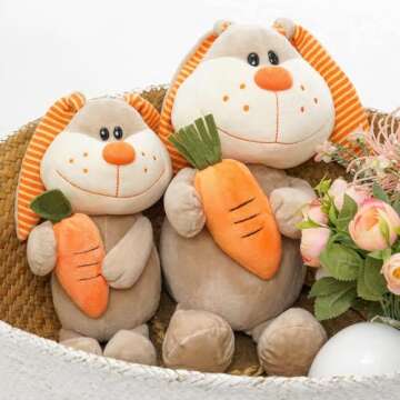 Nleio Easter Bunny Plush Set for Kids - Perfect for Easter