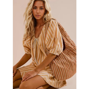 MISSACTIVER Summer Striped Romper for Women Stylish Casual Wear