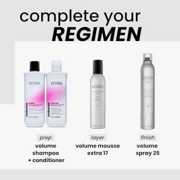 Kenra Volume Spray 25 80% | Super Hold Finishing & Styling Hairspray | Flake-free & Fast-drying | Wind & Humidity Resistance | All Hair Types | 16 oz