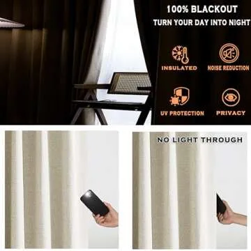 Kayne Studio Blackout Pinch Pleated Curtains,95 Inches Long Linen Blended Pinch Pleat Drapes for Living Room,Thermal Insulated Window Curtains,Back Tab with 9 Hooks (Dark Linen,40" x 95",1panel)