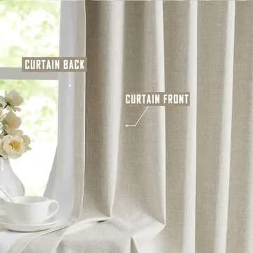 Kayne Studio Blackout Pinch Pleated Curtains,95 Inches Long Linen Blended Pinch Pleat Drapes for Living Room,Thermal Insulated Window Curtains,Back Tab with 9 Hooks (Dark Linen,40" x 95",1panel)