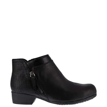 Rockport Women's Carly Safety Toe Bootie - Black Size 8