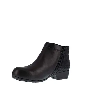 Rockport Women's Carly Safety Toe Bootie - Black Size 8