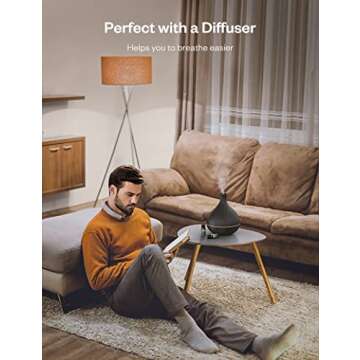 Essential Oils, Top 6*10ml Essential Oil Set, Pure Aromatherapy Oils Kit, Lavender, Eucalyptus, Peppermint, Tea Tree, Lemongrass, Sweet Orange Skin & Hair Care, Essential Oils for Diffusers for Home