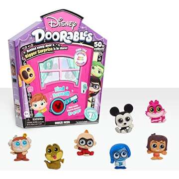 Disney Doorables Multi Peek Series 7, Collectible Blind Bag Inspired Mini Figures, Kids Toys for Age...