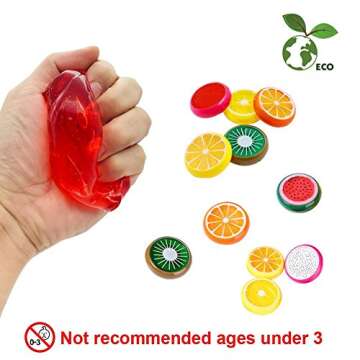 ESSENSON Colorful Magic Crystal Slime Toy for Kids - 6 Pack