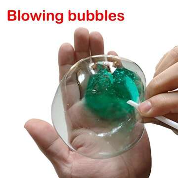 ESSENSON Colorful Magic Crystal Slime Toy for Kids - 6 Pack