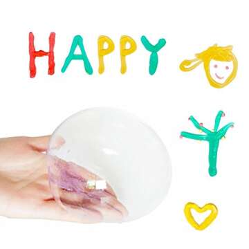 ESSENSON Colorful Magic Crystal Slime Toy for Kids - 6 Pack