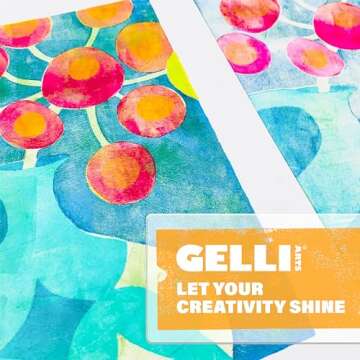 Gelli Arts Gel Printing Plate - 5" X 7" Reusable Gel Printing Plate, Printmaking Supplies, Monoprinting at Home, Arts and Crafts