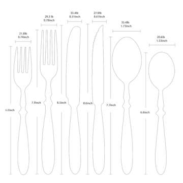 CATHYLIN 24-Piece 18/10 Stainless Steel Silverware set,Vintage Flatware set with Brown Bakelite Handle,service for 4,Cutlery set (24, Brown)