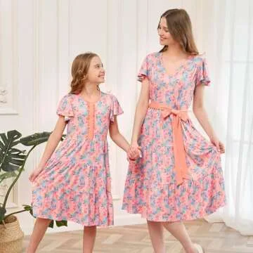 Mommy and Me Summer Dresses for Matching Outfits
