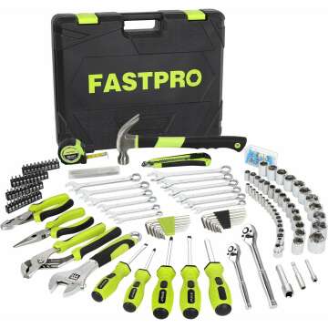 225-Piece Household Tool Set for Home and Auto Repairs