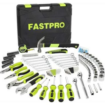 225-Piece Household Tool Set for Home and Auto Repairs