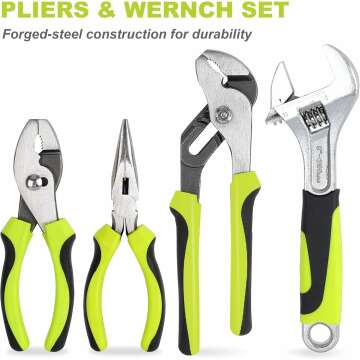 225-Piece Household Tool Set for Home and Auto Repairs