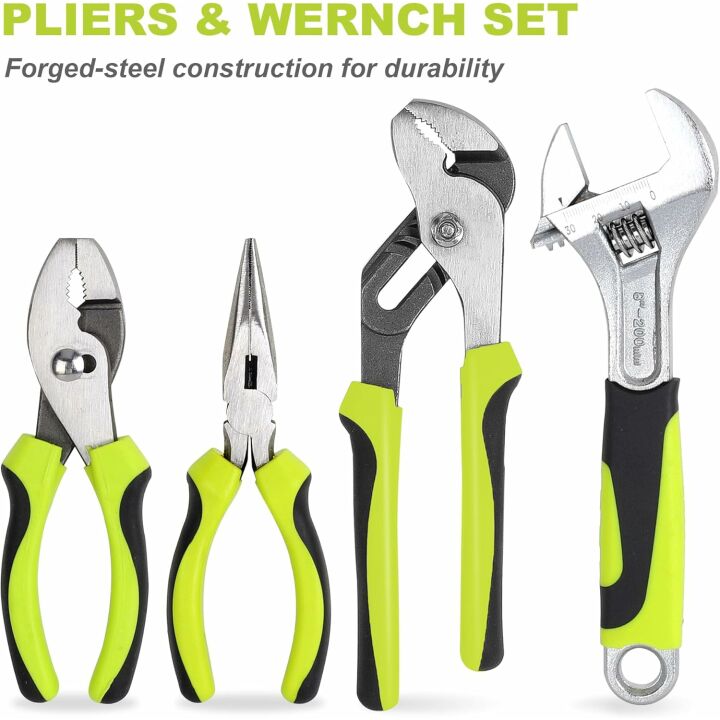 225-Piece Household Tool Set for Home and Auto Repairs