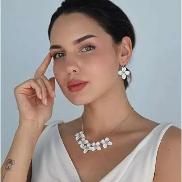 POMINA Floral Flower Jewelry Set - Stylish & Comfortable