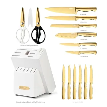 Golden Titanium Stainless Steel Knife Sets - McCook®