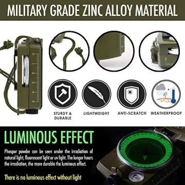 Premium Waterproof Military Sighting Compass for Adventurers