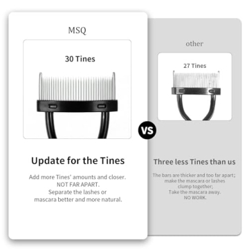 MSQ Eyelash Comb Tool - Perfect for Neat Application