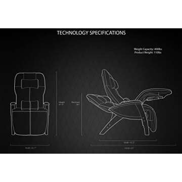 Svago ZGR Plus SV-395 Dual Power Infinite Position Zero Anti Gravity Recliner Chair with Heat and Massage