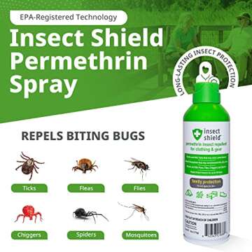 Insect Shield Premium Permethrin Spray Insect Repellent for Clothing, Gear, Tents, Last up to 60 Day...