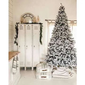 KING OF CHRISTMAS 6 Foot Flocked Artificial Tree