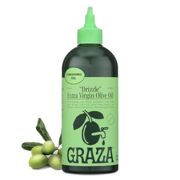 Graza Drizzle Extra Virgin Olive Oil, Finishing Oil - High Polyphenol Early Harvest EVOO Finishing O...