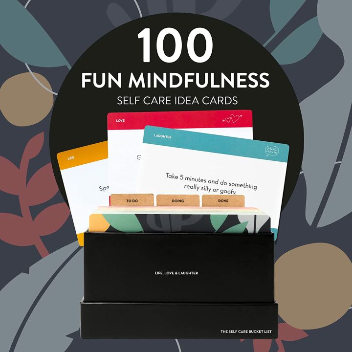 Flowjo Self Care Bucket List with 100 Mindfulness Cards
